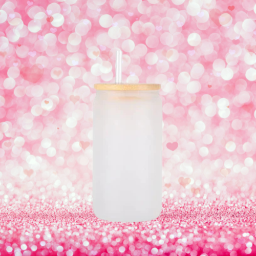 16oz Frosted Glass Tumbler