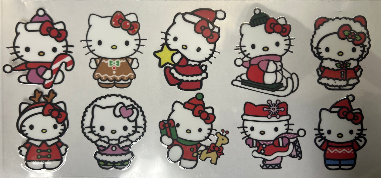 Christmas Hello Kitty UVDTF Wrap